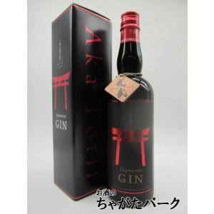 光武酒造場 赤鳥居 プレミアム ブラックラベル クラフトジン 箱付き 45度 700ml｜chagatapark