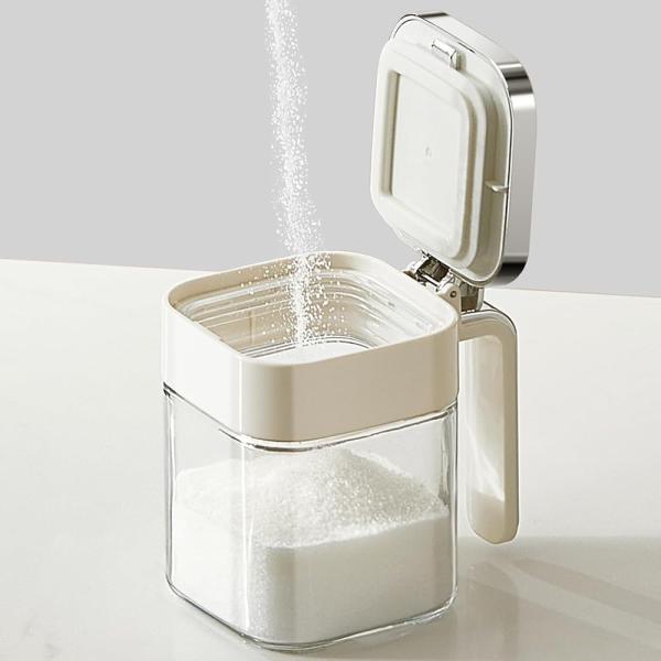 ZASA調味料入れ 380mlスパイスボトル スプーン付き 塩入れ 塩 容器 砂糖入れ ふりかけ 容...