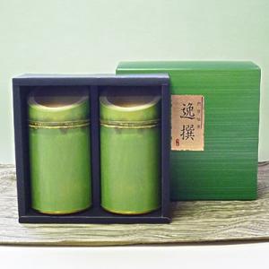 【三重の安心食材（減農薬等）認定】伊勢玉露・深むし茶（深蒸し茶）150g竹割缶入詰合せギフト
