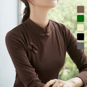 トップス Chinpui チャイナ服 トップス 7分袖 チャイナドレス 上品 本格 普段着 舞台