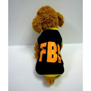 (犬服 ネコポス便)Tシャツ F・B・I 4号...の詳細画像4