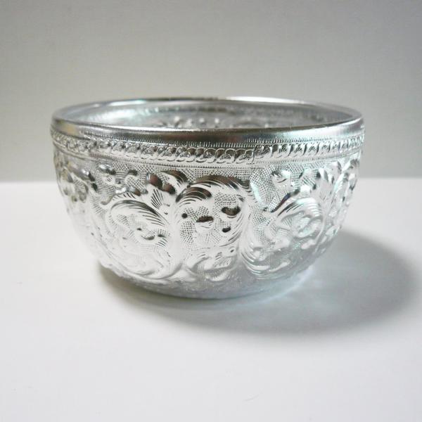 【アルミボール12cm】アルミ細工・アルミ製品・ボール・フィンガーボール・タイ料理・エスニック料理・...