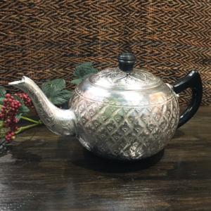 【ティーポット・急須】アルミ細工・アルミ製品・コップ・タイ料理・エスニック料理・タイ雑貨
