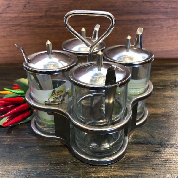 クアングプゥング(調味料入れ）ガラス製　F