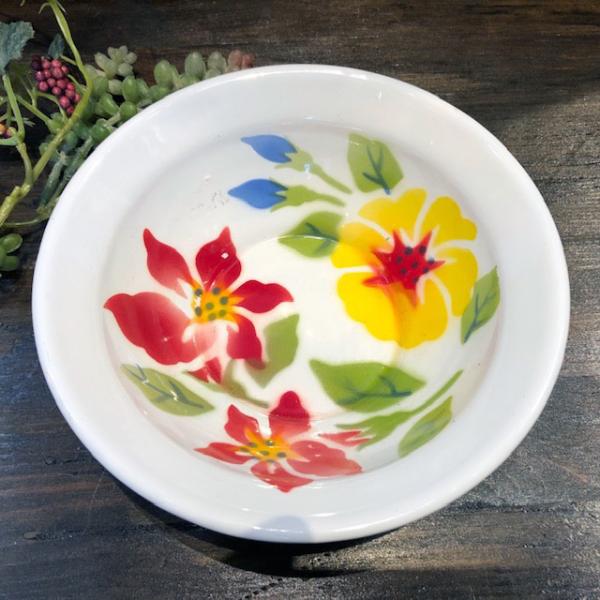 【ホーローボウル：16cm】 【B：ボウル16cm】 華やかな花柄　皿 タイ料理　エスニック料理 タ...
