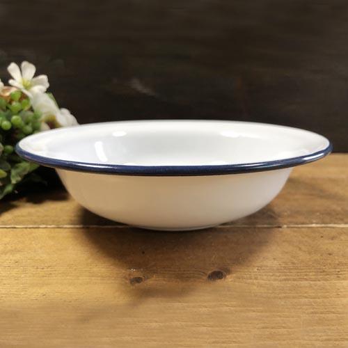 【ホーローボウル：白16cm】ホーロー　白　ボウル　皿 タイ料理　エスニック料理 タイ雑貨　アジアン...