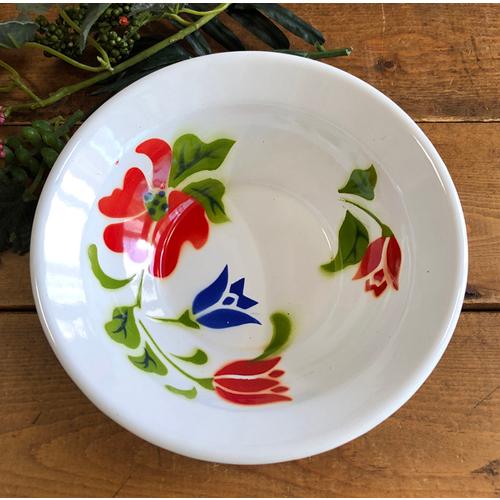 【ホーローボウル：16cm】 【C：ボウル16cm】 華やかな花柄　皿 タイ料理　エスニック料理 タ...