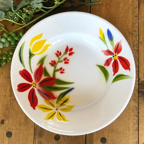 【ホーロー平皿：20cm】 【B：平皿20cm】 華やかな花柄　皿 タイ料理　エスニック料理 タイ雑...