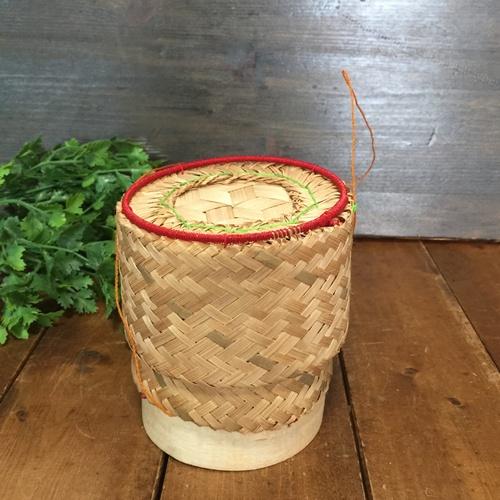 カティップ C（1.2人用）　タイのもち米入れ　＃タイ料理＃イーサン料理＃もち米入れ＃竹細工＃タイ雑...