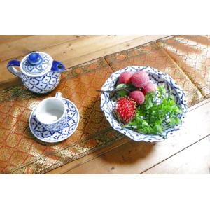 【テーブルランナー】3m（B)オレンジ 　 タイ雑貨　タイ料理　テーブルウェア　テーブルランナー　シ...