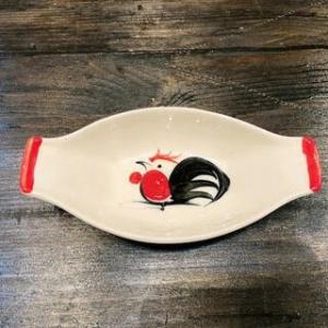 【にわとり食器 　小皿/舟形】 小鉢 ・小どんぶり にわとり陶器 にわとり食器 にわとり柄 タイ料理...