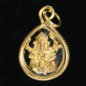 プラクルアン 14 ガネーシャ 【タイ　お守り　曜日占い　仏像　ネックレス　タイ雑貨】