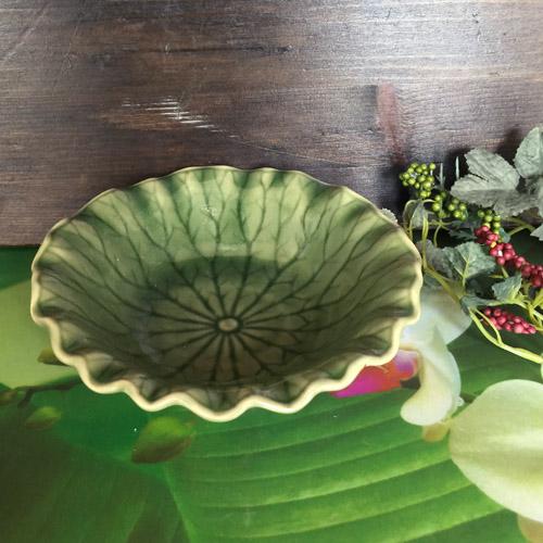 【蓮の葉　ボール　16cm】セラドン陶器　セラドン食器  陶器　蓮の葉　タイ料理　 アジアン料理 　...