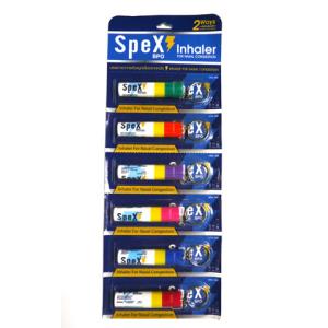 【タイ製　ヤードム　Spex　キーホルダ付 １パック＝6本セット　】 （賞味期限2027/11/27）・インヘラー・鼻スースー・花粉症対策・鼻炎・頭痛緩和・眠気覚まし