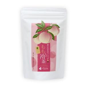 もも入り冷茶ティーバッグ 4g×10p｜ティーバッグ お茶 煎茶 緑茶 日本茶 B049