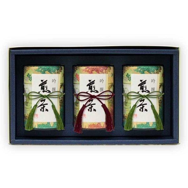 2026年新茶 お茶 ギフト#87 吟雅 3缶セット(特上八女茶 特上知覧茶 特上嬉野茶) 100g...