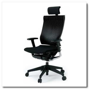 イトーキ　オフィスチェア　スピーナ　エラストマーバッククロスシート　エクストラハイバックアジャスタブル肘付　ベースカラーブラック　KE-767GP-T1T1