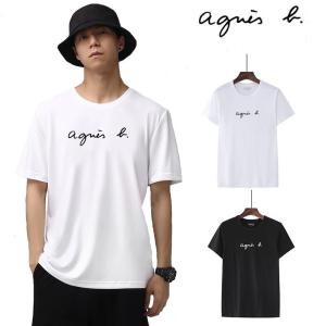 【限定タイムセール2180円】【4点以上10%OFFクーポン】アニエスベー agnes b tシャツ 綿100％ tシャツ メンズ 半袖 丸首 二枚目+1880円 父の日