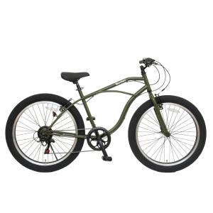 本州26インチ バンバリ ビーチクルーザー 6段変速 スポーツ自転車