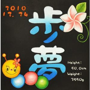 送料無料 誕生ボード 命名表 チョークアートで世界にひとつだけの 贈り物 出産祝いに いもむし 二文字 0603superp5 チョークアート専門店 通販 Yahoo ショッピング