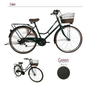 自転車 26インチ LEDオートライト シティ...の詳細画像4