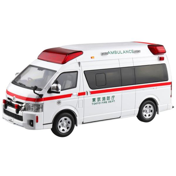 青島文化教材社 1/32 楽プラ スナップキット No.02-HM トヨタ ハイメディック救急車 色...