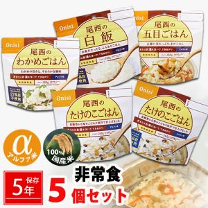 非常食 防災食 備蓄食料 保存食 5食分 災害用食料 5年保存 防災ごはん 詰替 備蓄用 防災グッズ 避難用品 【3-5日】