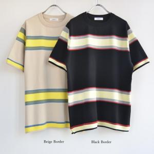 FUJITO(フジト) C/N Border Sweater WF1-K30 : chamber - 通販 - Yahoo