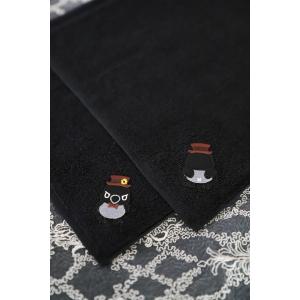 BLACK HAND TOWEL【バーディー】｜chamberofraven