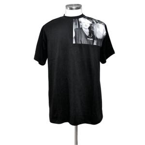 RAF SIMONS x FRED PERRY ラフ・シモンズ x フレッドペリー コラボ SM7063 SHOULDER PRINTED T-SHIRT  BLACK ブラック