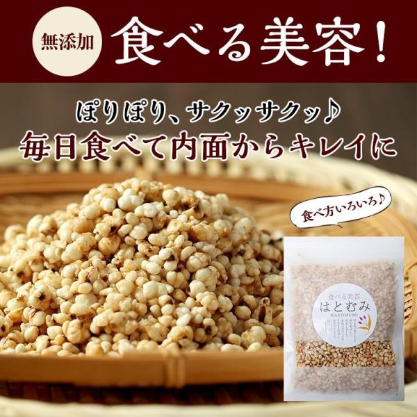 ハトムギ そのまま食べる はと麦 100ｇ お試し はとむぎ スナック 送料無料 はとむみ 煎り 焙...