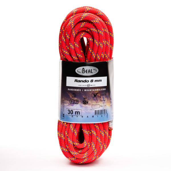 ロープ BEAL ベアール 8mm ランド 30m ゴールデンドライ BE11004 バックアップ ...