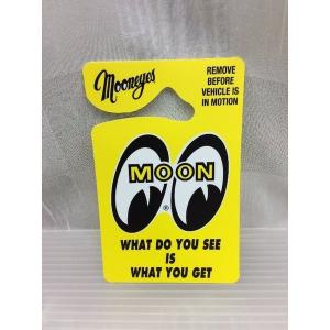 ムーンアイズ　MOONEYES  MOON Eyeshape パーキング パーミット （イエロー） 車 バイク アメリカン雑貨