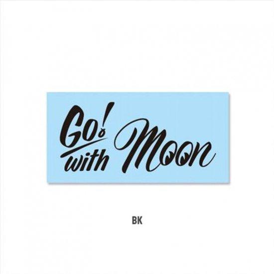 ムーンアイズ　MOONEYES　Go with MOON 抜きステッカー (ブラック)車 バイク ア...