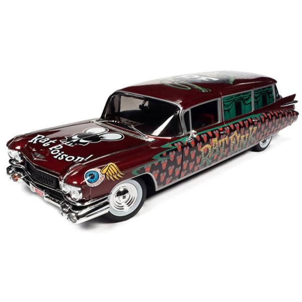 ラットフィンク　ミニカーAUTO WORLD 1:18 RAT FINK 1959 CADILLAC...