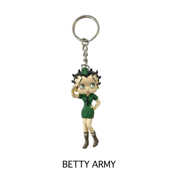 ベティーちゃん ベティブープ PVC キーホルダー（ARMY）ベティ ベティちゃん アメ雑　アメリカ...