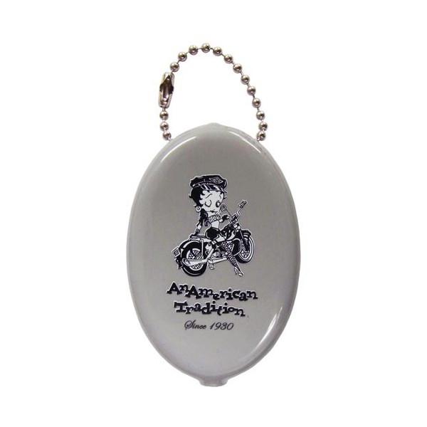 ベティーちゃん　ラバーコインケース  (グレー)キーチェーン アメリカン雑貨,アメリカ雑貨,ベティ,...