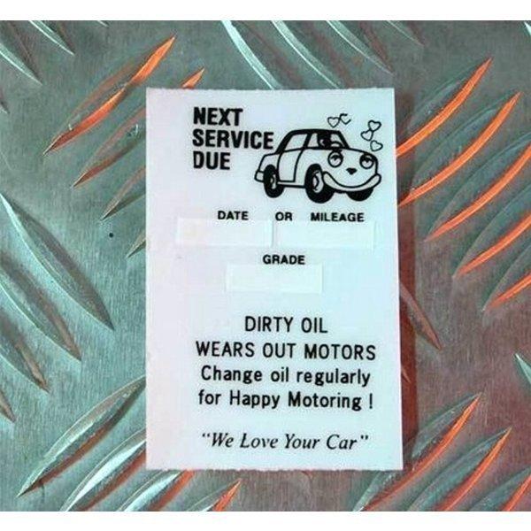 ステッカーメカニック ステッカー　OILチェンジ（sd-01：We Love Your Car） /...