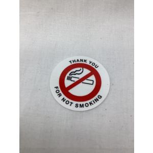 NO SMOKING 粘着タイプ丸型　シール デカール アメリカ雑貨 アメ雑