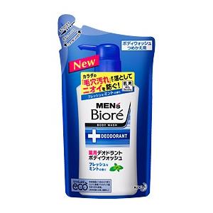 メンズビオレ デオドラントボディウォッシュ ミント詰め替え用 380ml(Biore)(男性用洗浄料)｜champion-drug