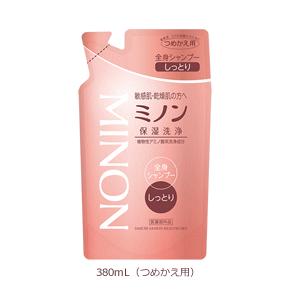 ミノン全身シャンプー しっとりタイプ 詰替用 380ml｜champion-drug