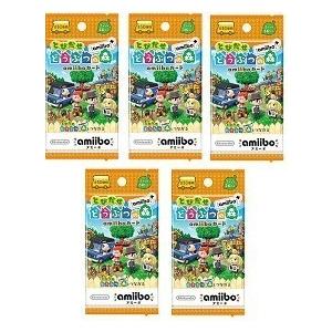 【新品】『とびだせ どうぶつの森 amiibo＋』 amiiboカード 1パック3枚入り×5パックセ...