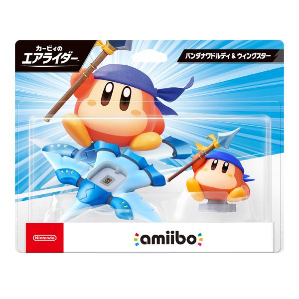 【新品】amiibo バンダナワドルディ&amp;ウィングスター（カービィのエアライダーシリーズ）【送料別。...
