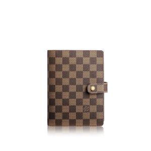 ルイヴィトン LOUIS VUITTON 手帳カバー ダイアリー ブラウン ダミエ