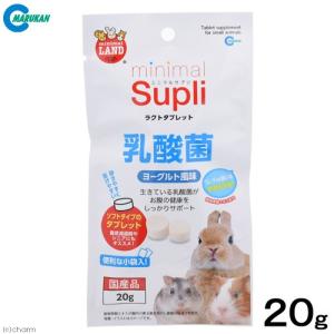 《終売》マルカン　ミニマルサプリ　ラクトタブレット　乳酸菌　ヨーグルト風味　２０ｇ　小動物　補助食品