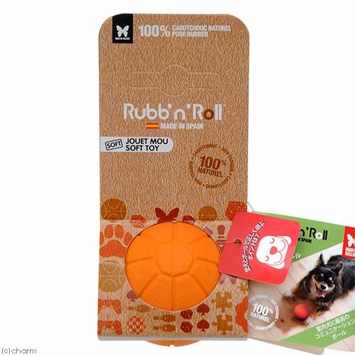 プラッツ　Ｒｕｂｂ’ｎ’Ｒｏｌｌ　ソフトラバーボール　Ｓ　オレンジ