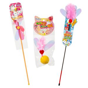 ペッツルート カシャカシャ一式 ぴんくセット 猫用玩具 猫じゃらし 猫 猫用おもちゃ