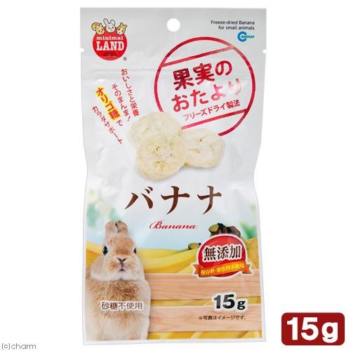 マルカン　果実のおたより　バナナ　１５ｇ　小動物　おやつ　果物