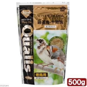 クオリス　スーパーバード　シード　皮ツキ　錦花鳥・十姉妹　老鳥用　５００ｇ