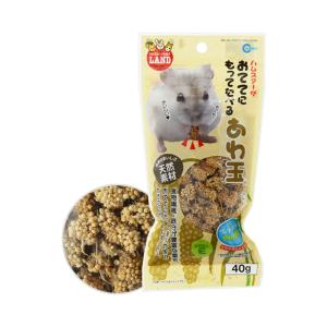マルカン　おててにもってたべる　あわ玉　４０ｇ　ハムスター　おやつ　穀物